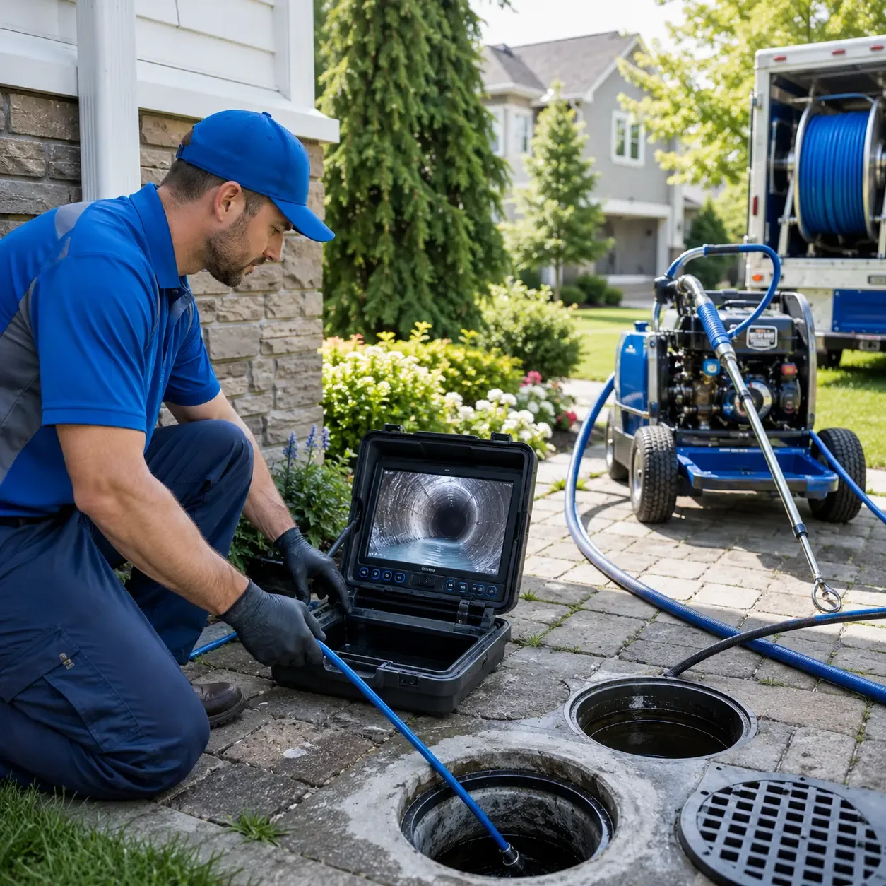 Outdoor drain cleaning professionals serving Colebrook, NH